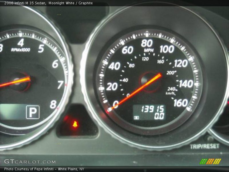 Moonlight White / Graphite 2008 Infiniti M 35 Sedan
