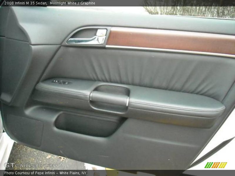 Moonlight White / Graphite 2008 Infiniti M 35 Sedan