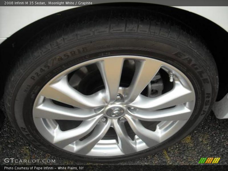 Moonlight White / Graphite 2008 Infiniti M 35 Sedan