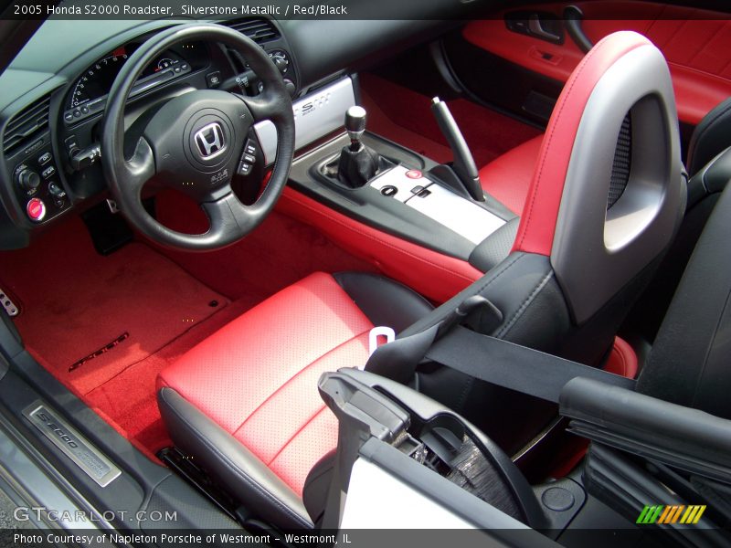 Silverstone Metallic / Red/Black 2005 Honda S2000 Roadster