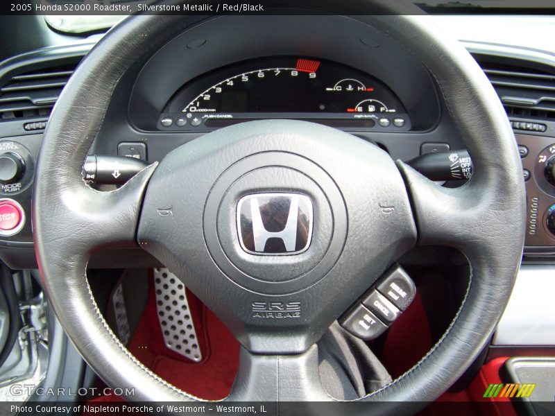 Silverstone Metallic / Red/Black 2005 Honda S2000 Roadster