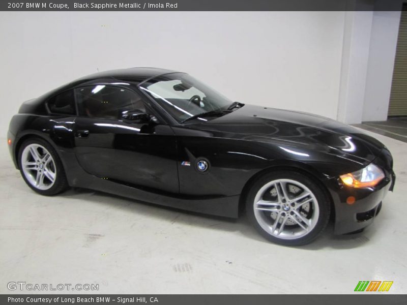 Black Sapphire Metallic / Imola Red 2007 BMW M Coupe