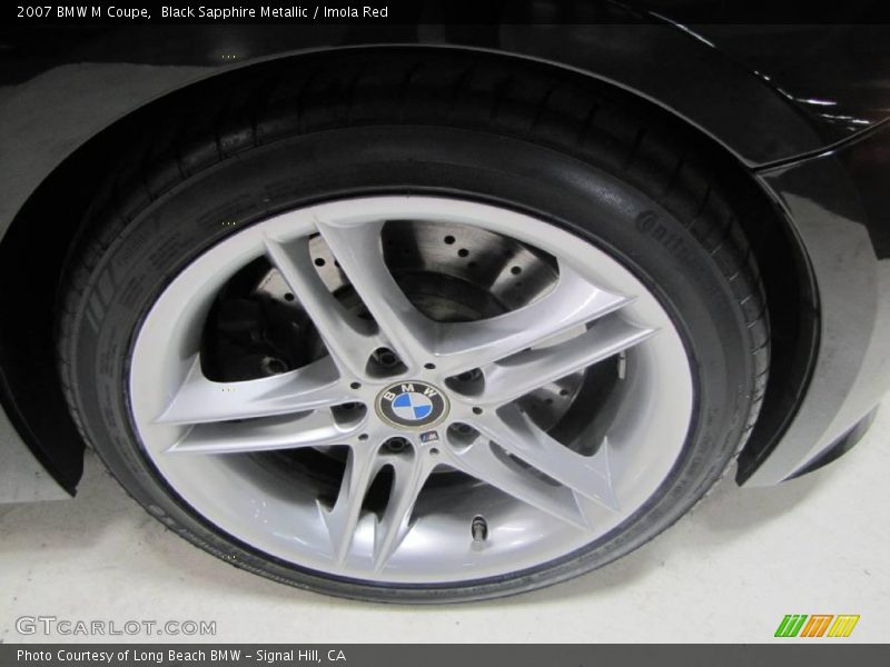 Black Sapphire Metallic / Imola Red 2007 BMW M Coupe