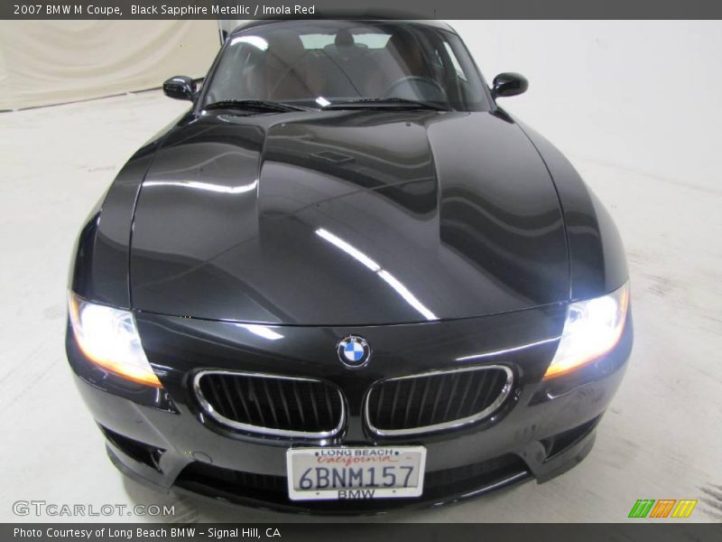Black Sapphire Metallic / Imola Red 2007 BMW M Coupe