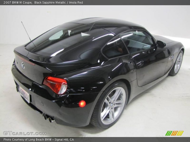 Black Sapphire Metallic / Imola Red 2007 BMW M Coupe