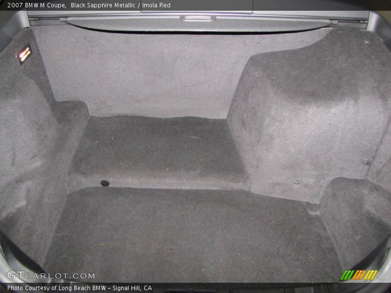Black Sapphire Metallic / Imola Red 2007 BMW M Coupe