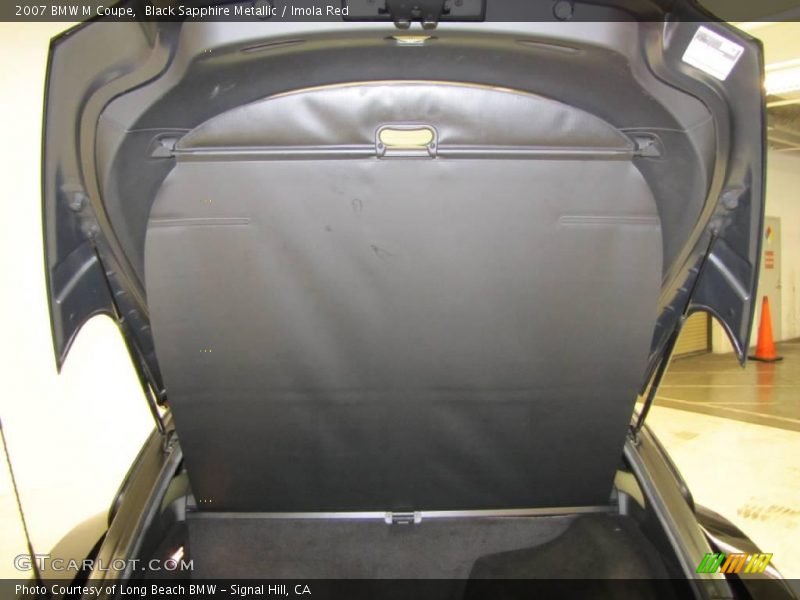 Black Sapphire Metallic / Imola Red 2007 BMW M Coupe