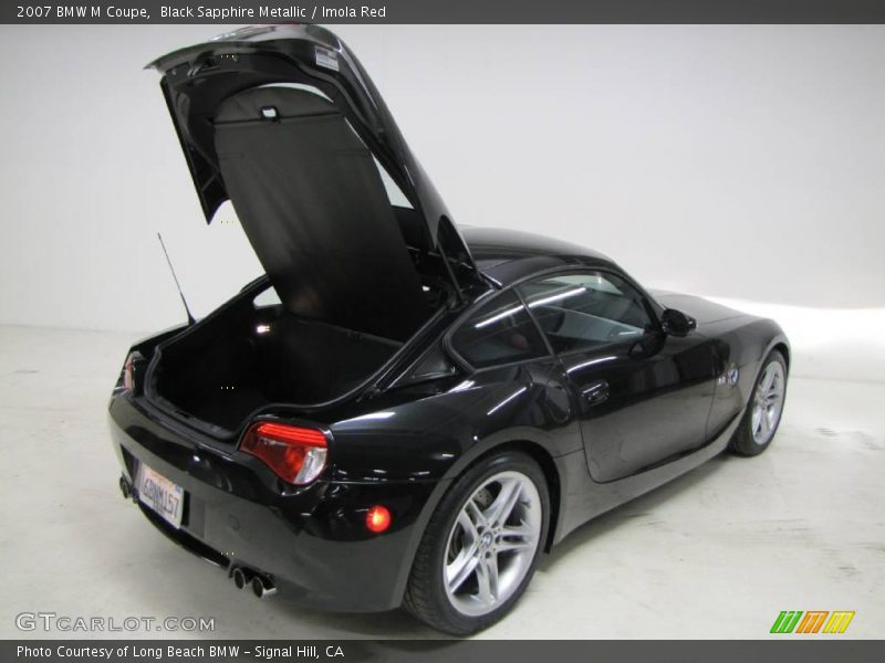 Black Sapphire Metallic / Imola Red 2007 BMW M Coupe