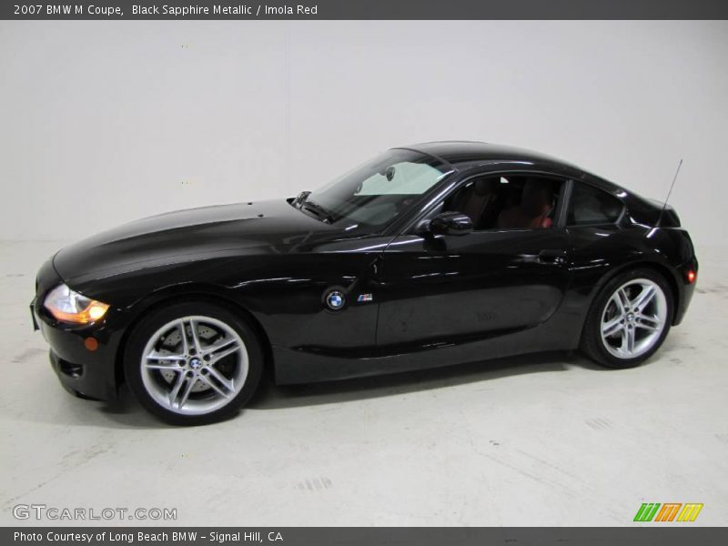 Black Sapphire Metallic / Imola Red 2007 BMW M Coupe