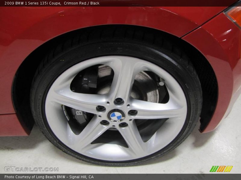 Crimson Red / Black 2009 BMW 1 Series 135i Coupe