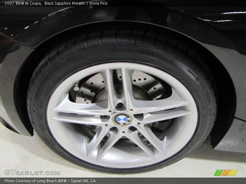 Black Sapphire Metallic / Imola Red 2007 BMW M Coupe