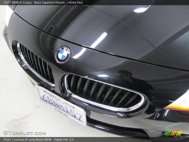 Black Sapphire Metallic / Imola Red 2007 BMW M Coupe