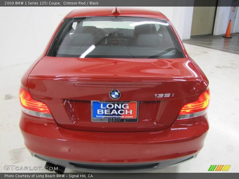 Crimson Red / Black 2009 BMW 1 Series 135i Coupe