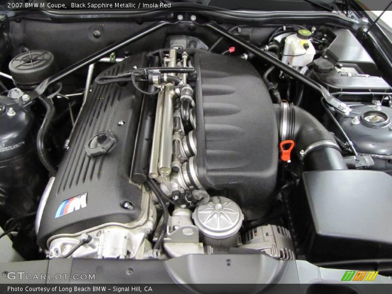 Black Sapphire Metallic / Imola Red 2007 BMW M Coupe