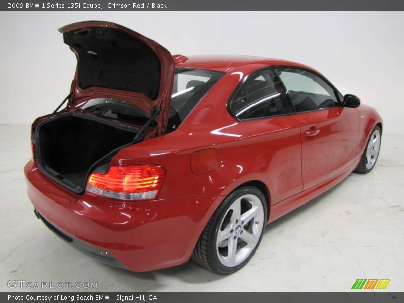 Crimson Red / Black 2009 BMW 1 Series 135i Coupe