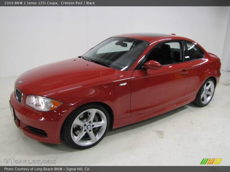 Crimson Red / Black 2009 BMW 1 Series 135i Coupe