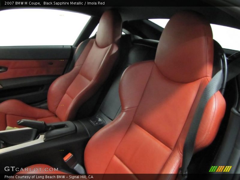Black Sapphire Metallic / Imola Red 2007 BMW M Coupe