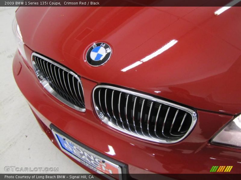 Crimson Red / Black 2009 BMW 1 Series 135i Coupe