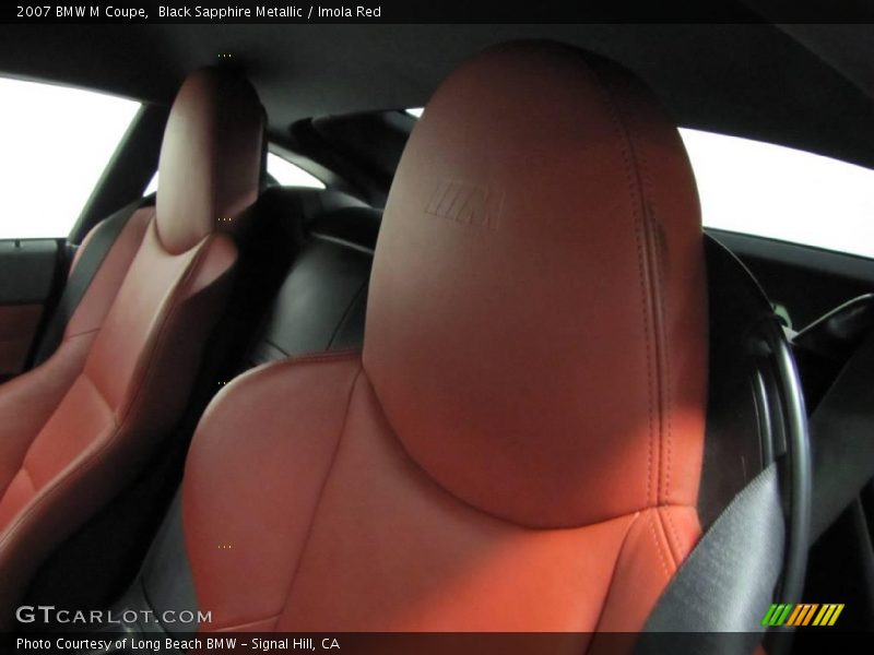 Black Sapphire Metallic / Imola Red 2007 BMW M Coupe