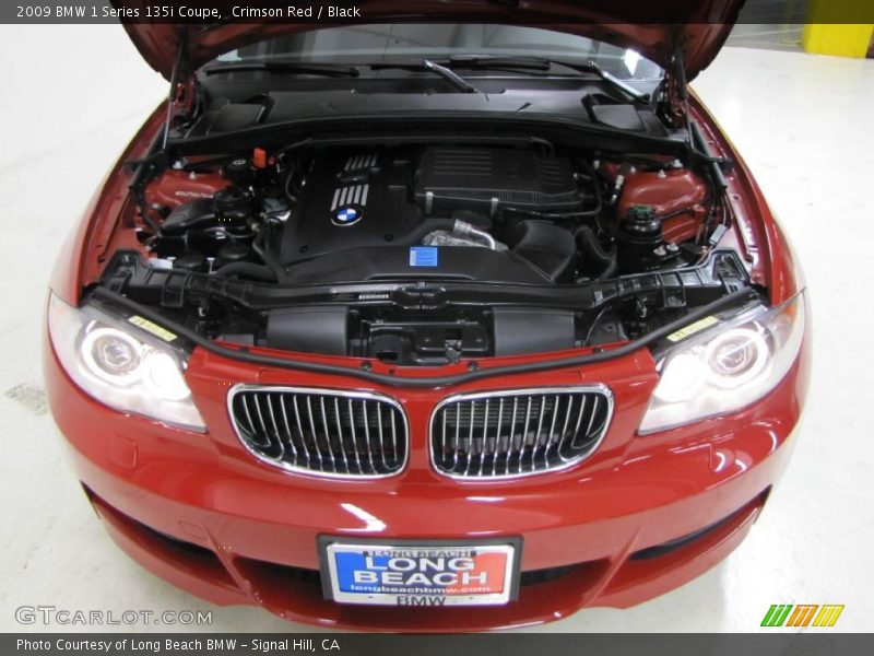 Crimson Red / Black 2009 BMW 1 Series 135i Coupe