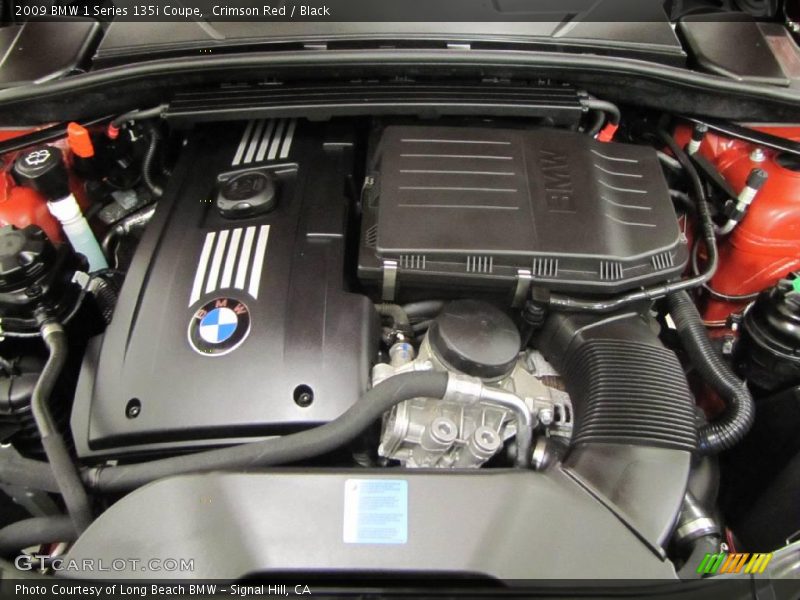 Crimson Red / Black 2009 BMW 1 Series 135i Coupe