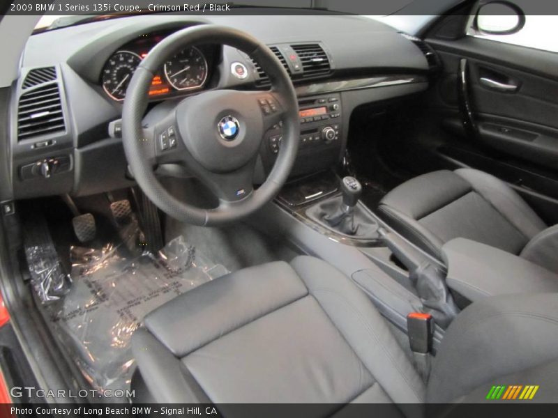 Crimson Red / Black 2009 BMW 1 Series 135i Coupe