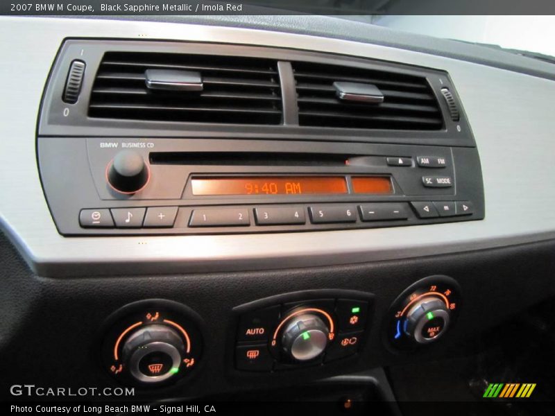 Black Sapphire Metallic / Imola Red 2007 BMW M Coupe