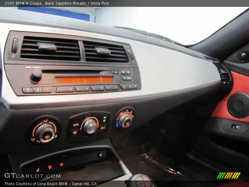 Black Sapphire Metallic / Imola Red 2007 BMW M Coupe