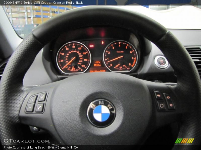 Crimson Red / Black 2009 BMW 1 Series 135i Coupe