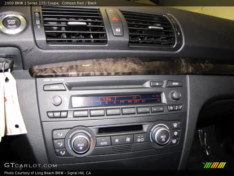 Crimson Red / Black 2009 BMW 1 Series 135i Coupe
