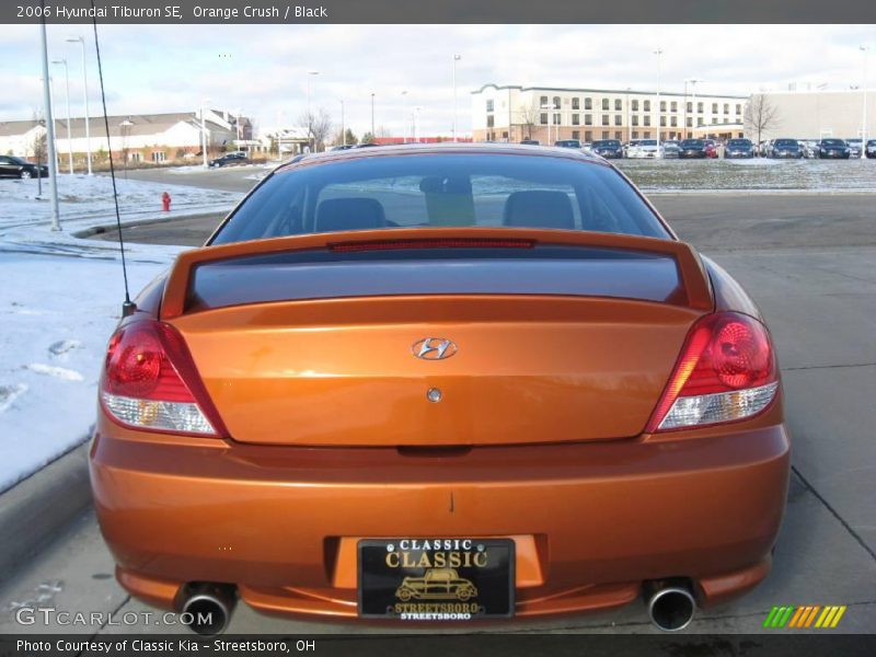 Orange Crush / Black 2006 Hyundai Tiburon SE