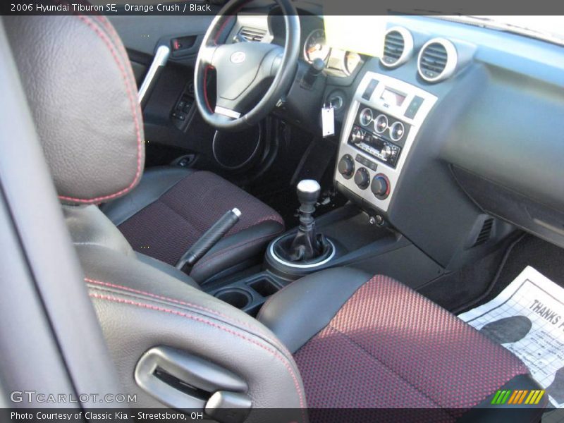 Orange Crush / Black 2006 Hyundai Tiburon SE