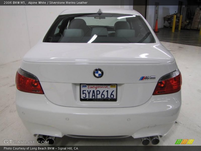 Alpine White / Silverstone Merino Leather 2006 BMW M5
