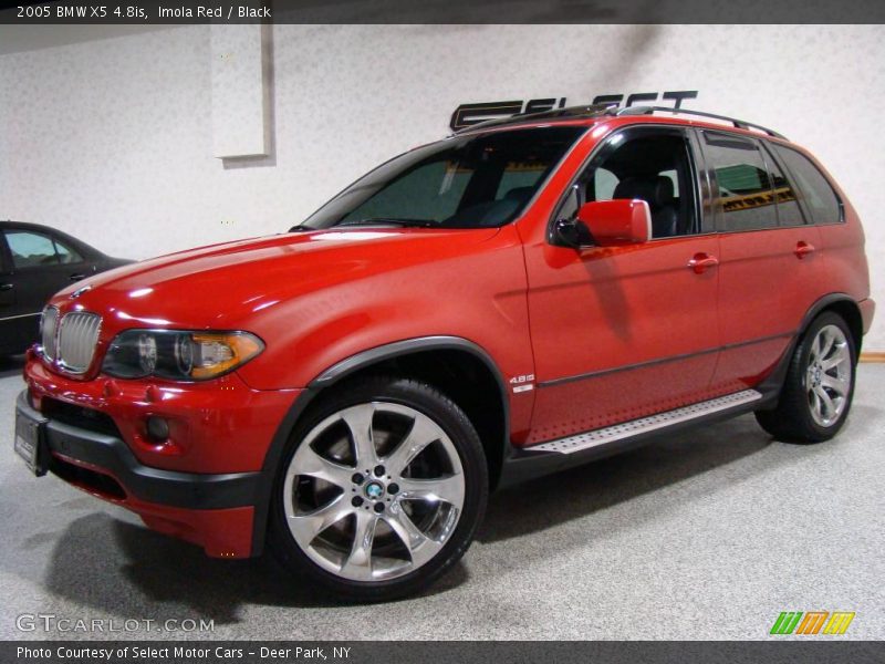 Imola Red / Black 2005 BMW X5 4.8is
