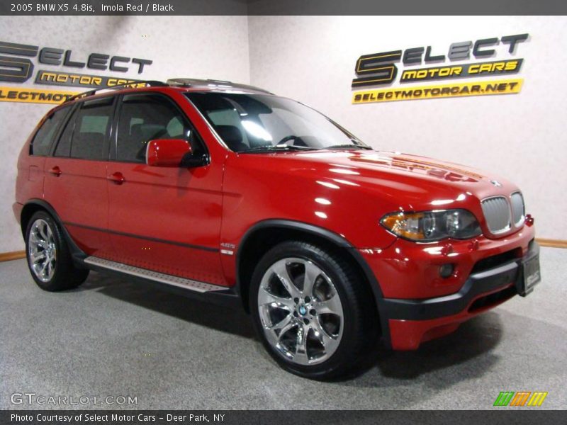 Imola Red / Black 2005 BMW X5 4.8is