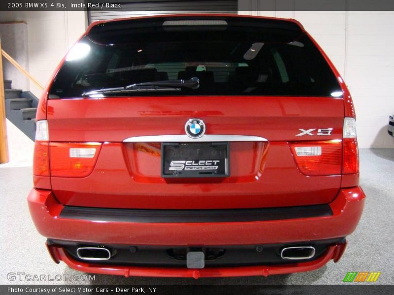 Imola Red / Black 2005 BMW X5 4.8is