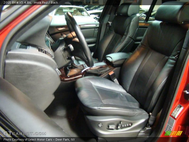 Imola Red / Black 2005 BMW X5 4.8is