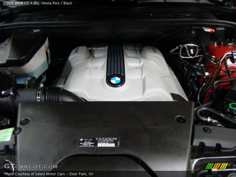 Imola Red / Black 2005 BMW X5 4.8is