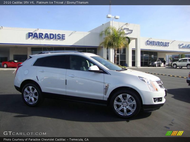 Platinum Ice Tricoat / Ebony/Titanium 2010 Cadillac SRX V6