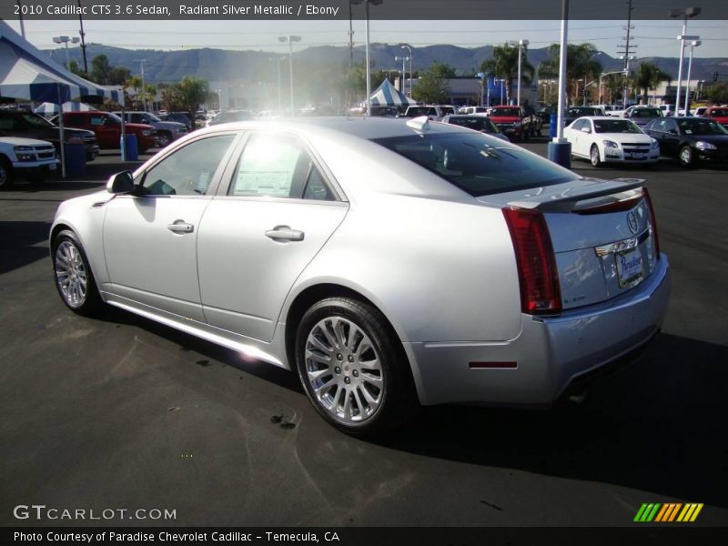 Radiant Silver Metallic / Ebony 2010 Cadillac CTS 3.6 Sedan