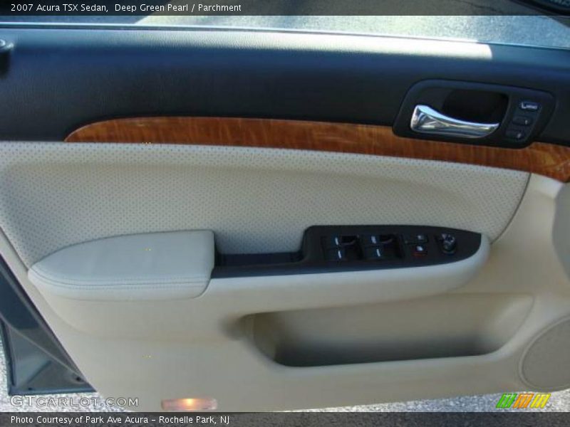 Deep Green Pearl / Parchment 2007 Acura TSX Sedan