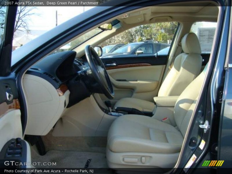 Deep Green Pearl / Parchment 2007 Acura TSX Sedan