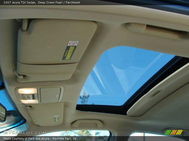 Deep Green Pearl / Parchment 2007 Acura TSX Sedan