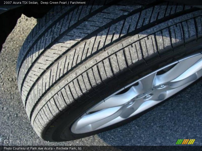 Deep Green Pearl / Parchment 2007 Acura TSX Sedan