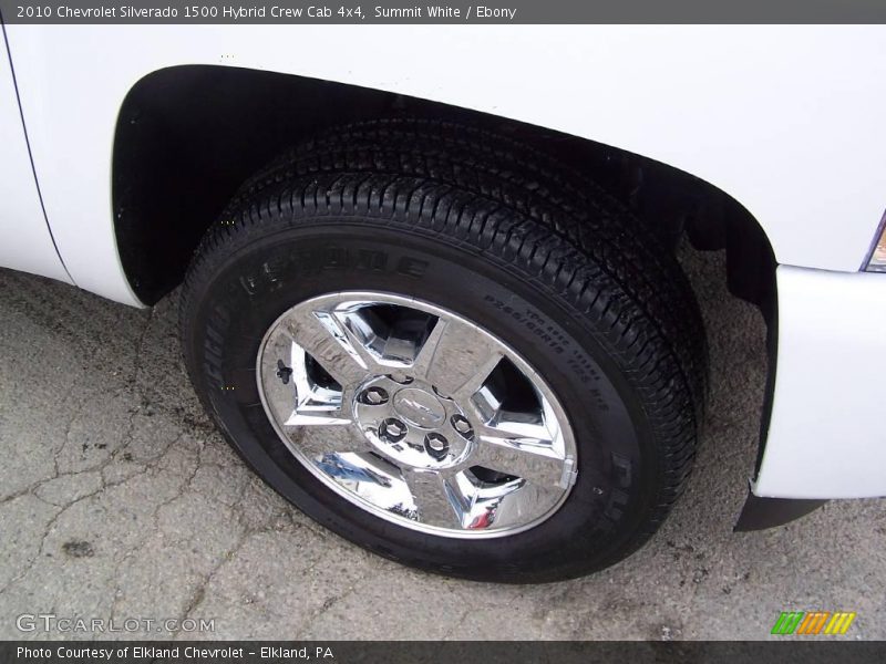 Summit White / Ebony 2010 Chevrolet Silverado 1500 Hybrid Crew Cab 4x4