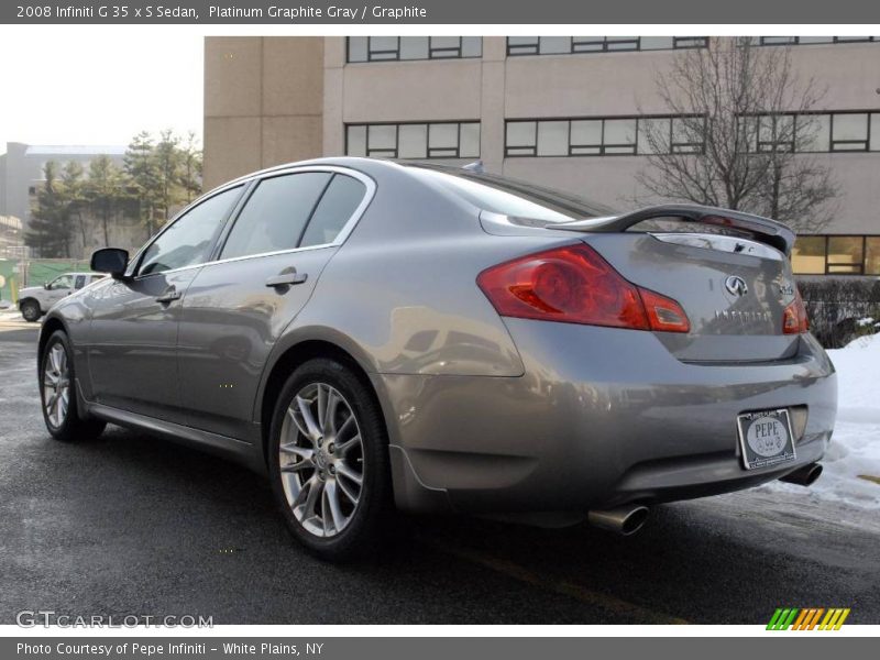 Platinum Graphite Gray / Graphite 2008 Infiniti G 35 x S Sedan