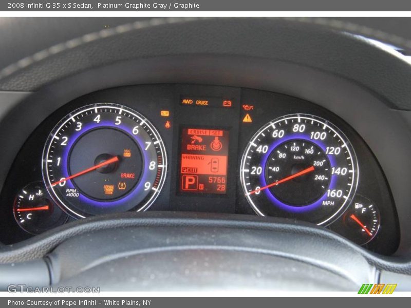  2008 G 35 x S Sedan 35 x S Sedan Gauges