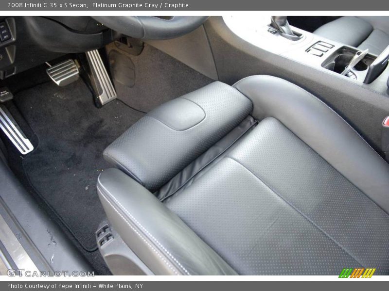 Platinum Graphite Gray / Graphite 2008 Infiniti G 35 x S Sedan