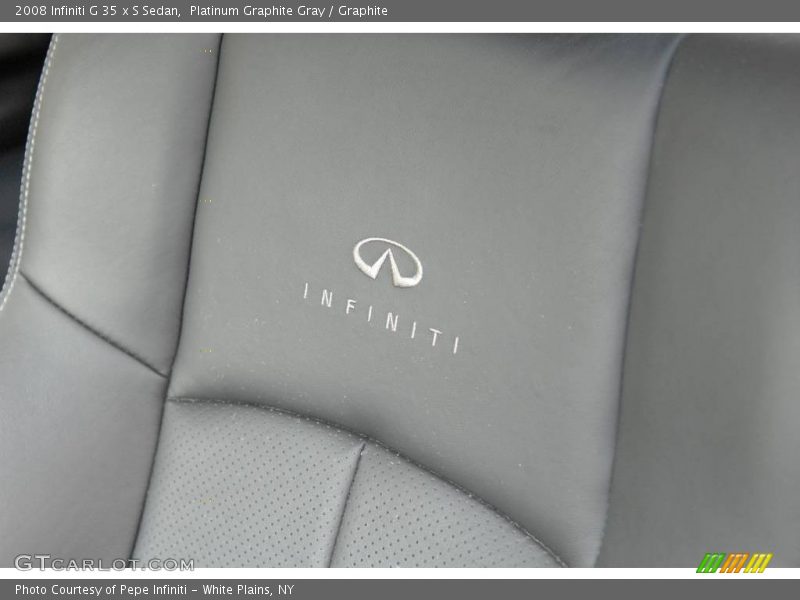 Platinum Graphite Gray / Graphite 2008 Infiniti G 35 x S Sedan