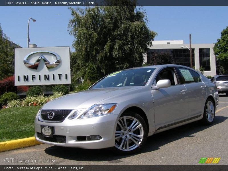 Mercury Metallic / Black 2007 Lexus GS 450h Hybrid